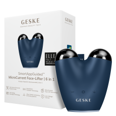 Мікрострумовий підтягувач обличчя GESKE MicroCurrent Face-Lifter 6 в 1 темно-синій
